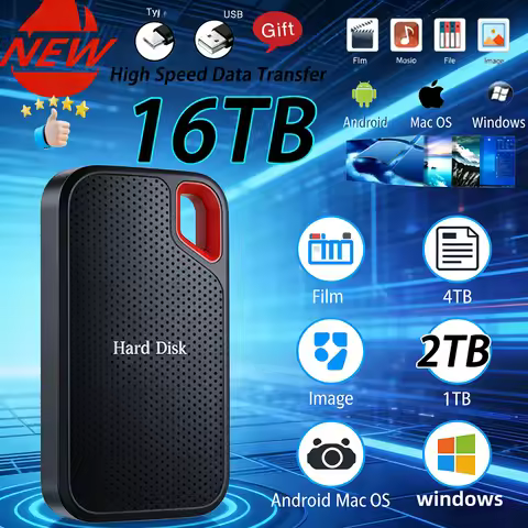 LENO E61 Portable External Solid State Drive External Hard Drive USB 3.2 Gen2 SSD for iPhone 15/Pro 