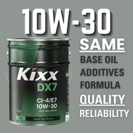 KIXX DX-7 10W-30 (OLD NAME : HD1 10W30 CI-4 DIESEL ENGINE OIL (20 LITER))
