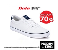 Bata บาจา ยี่ห้อ North Star รองเท้าสนีกเกอร์ รองเท้าผ้าใบผูกเชือก รองเท้าผ้าใบลำลอง สำหรับผู้ชาย รุ่น Raul สีขาว 8291039