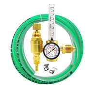 Argon/CO2 Flow Meter Gas Regulator Guage for TIG MIG Welder Welding Gas-saving CGA580 Inlet with 3M Outlet Silicon Hose
