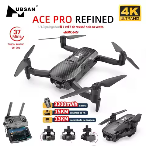 Hubsan ACE PRO Refined Drone With 4K HD Camera 15KM WIFI 3-axis Gimbal Brushless Quadcopter Obstacle