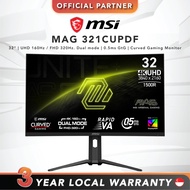 [FAST SHIP] MSI MAG 321CUPDF | 32" | VA | UHD 160Hz / FHD 320Hz.Dual mode | 0.5ms GtG | Curved Gamin