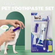 【SG STOCK】Pet toothpaste, dog toothbrush, cat toothbrush, dog toothbrush, dog and cat dental care se