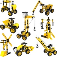 Children Building Toys-100 Pieces 8 in 1 DIY Learning Building Toy Set, Educational Toys Machinery E