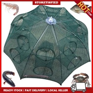 joran FOLDABLE FISH NET | Jaring Tangkap Ikan | Perangkap / Jala Pancing Udang | Bubu Tahan Ketam &amp; Ikan | Fishing Bait