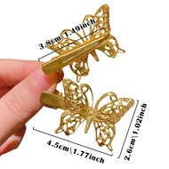 JEET 12pcs of Sweet Golden Butterfly Hairpins Suitable for Girls As Gifts