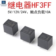 4/5 feet relay HF3FF-JQC-3FF-005 5V 012 12V 024VDC-1ZS/1HS 10A Black
