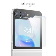 elago Tempered Glass+ Screen Protector Compatible with Samsung Galaxy Z Flip 7 &  Z Flip 6