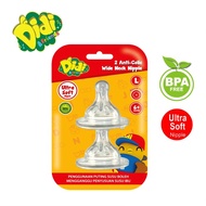 Didi & Friends 2 Anti-Colic Wide Neck Nipple (BPA-Free) / Puting Botol Susu