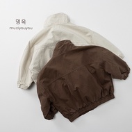 (QCCC) Jacket bomber Korean 2-zip stand-up collar box bag for boys - AK075