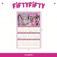 2026 CALENDAR FIFTY FIFTY KPOP UNOFFICIAL KEENA CHANELLE MOON YEWON HANA ATHENA
