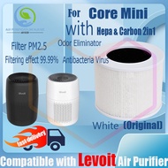 【Original and Authentic】Replacement Compatible with levoit Core Mini Filter Air Purifier Accessories True Original HEPA&amp;Active Carbon High-Efficiency H13 Antibacteria Virus