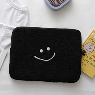 Laptop bag Korean style fluffy smile face 11-inch tablet bag 13-inch laptop inner bag