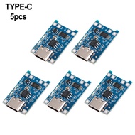5 Lithium Ion Battery Charger Board Modules USB Type C 5 Volt 1 Amp Charging Set