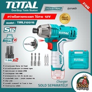 TOTAL สว่านไขควงกระแทก ไร้สาย 12V รุ่น TIRLI12015 สว่าน สว่านกระแทก สว่านไร้สาย เครื่องมือช่าง โททอล