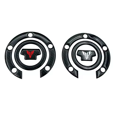 Motorcycle Gas Fuel Tank Cap Cover Pad Protector Decals 3D Carbon Fiber Stickers For Yamaha MT03 MT0