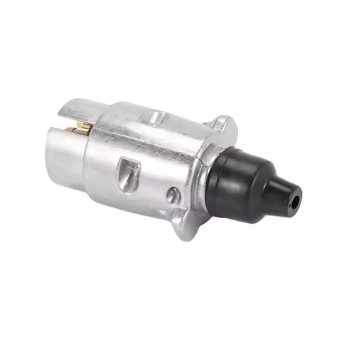 Unusual 5X 7-Pin Trailer Plug Heavy Duty Round Pin 7-Pole Wiring Connector 12V Towbar Towing Caravan