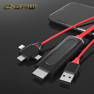 C-SAW 3 IN 1 HDMI Converter Adapter USB-C Cable Micro USB Type C lightning to HDMI for iPhone for Android Phone to TV Projector