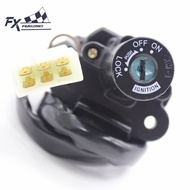 Motorcycle 7 Wires Switch Ignition Key Set For Kawasaki Ninja 250R EX250 EX500 ZX6R ZX7R ZX9R ZZR400