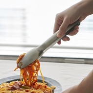 日本霜山 304不鏽鋼一體成形餐夾/料理夾-24cm