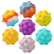 New Squishy Silicone Pop It Grip Ball Flashing light Decompression pop it Ball Fingertip Decompression Vent Toy