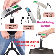 Timbangan Koper Electronic Travel Luggage Scale Gantung Digital Silver