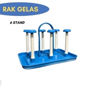 Bshan Plastii 6-set Glass Stand Storage Place