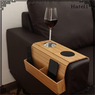 [Hatel] Couch Cup Holder Wooden with Cup Tray Hanging Storage Bag Couch Pouch recliner Couch Caddys 