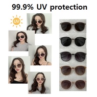 VANANA2 99.9% UV Protection Unisex Round Two-Tone Sunglasses Option 1