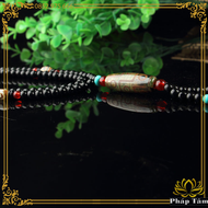 Dây Chuyền Mã Não Lạt Ma Dzi 9 Mắt Dây Mã Não Cao Cấp - Pháp Tâm