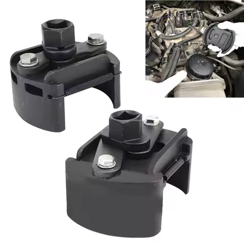 Removal Tool Adjustable Fuel Remover Cast Steel Filter Wrenches 2 Jaws Oil Filter Wrench 60-105mm