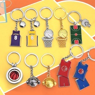 Metal Basketball Keychain NBA Basketball Team Fans Commemorative Gift Basketball Pendant CBA Club Ba