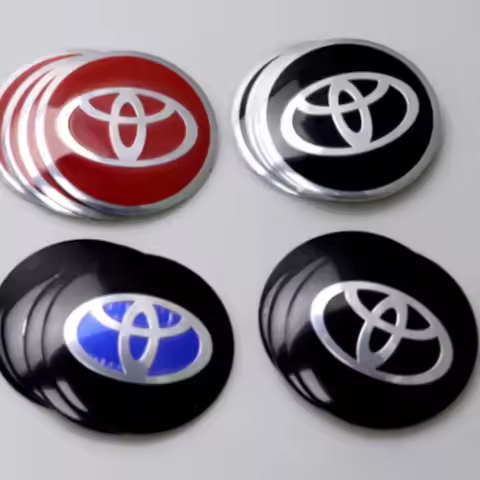 4pcs 56MM Car Wheel Hub Center Stickers Decal Emblem for Toyota RAV4 Corolla Camry Aqua Yaris Cross 