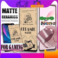 Oppo A92 A93 A91 A95 F11 Pro A1k Realme C35 C2 Reno 2F 5F 2 3 4 Ceramic Anti Fingger Full Coverage T