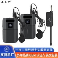 wireless mic mic amgrass microphone Lavalier Microphone Wireless One-to-two Audio Outdoor Speaker k 