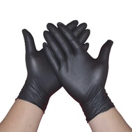 1-10 Pcs Disposable Black Medical / Examination Hand Gloves Nitrile