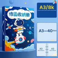 Sổ Lưu Tranh Bé Vẽ Khổ A3 A4 Bìa Cóng Sắt File Lá 8K Lưu Trữ Giấy Tờ Album Lưu Tranh Cho Bé Clear Bo