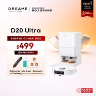 【NEW LAUNCH】Dreame D20 Ultra / L50 Ultra CE Robot Vacuum | 25,000Pa Suction Power | Extendable Side 