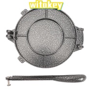 WITAKEY Dough Press, 6.3 Inch Aluminium Alloy Tortilla Press, Traditional Cooking Easy Clean Black P