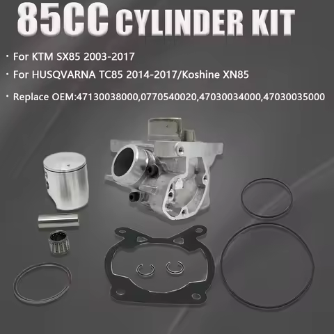 2013-2017 Motorcycle 47mm Cylinder Block Piston Ring Pin Bearing Gasket For KTM SX85 HUSQVARNA TC85 