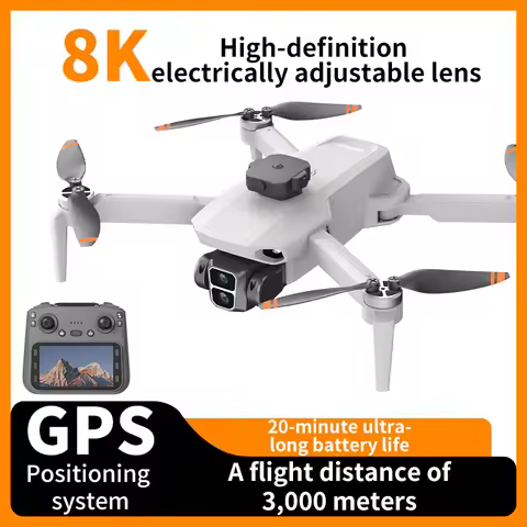 KBDFA New L106-1 PRO/MAX GPS Large LCD Screen Remote Drone Brushless Motor 2.4Ghz 5G Wifi Connected 