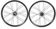 20 inch mountain bike wheelset, 24 hole double-walled rims hybrid quick release disc brake aluminum alloy bicycle wheels 8/9/10/11 speed