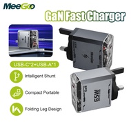 MeeGoo 35W/40W/65W GaN Charger Plug USB-A TYPE C PD Phone Super Quick Fast Charging Head Power Adapt