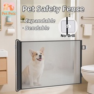 Retractable Pet Door Fence Staircase Safety Room Divider Expandable Bendable Pet Fence Easy Install