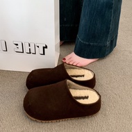 XUJIA | Giày Nữ Ngoài Trời Đế Dày Lót Len Moccasin