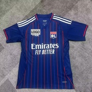 2025-26 Lyon Away Jersey Fan Version Custom Name & Number AAA+ Premium Quality Breathable Quick Dry 