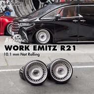 Diecast Work Emitz R21 10.1mm 1:64 Scale Stance Mini Scale Not Rolling