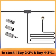 FM Radio Antenna FM F-Head Sheep Horn Antenna for Car FM TV Radio Station 75 Ohms F Female to TV3.5 