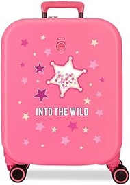 Into The Wild Cabin Suitcase, Pink, 40 x 55 x 20 cm, Hard ABS Plastic, 37 L, 3.22 kg, Cabin Luggage