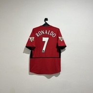 Jersey Original Manchester United MU Home 2003/2004 Size M Excellent Condition 7 Ronaldo Sepak Bola 